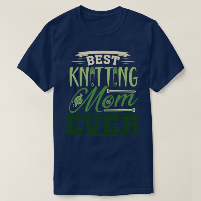 T-shirt Meilleur Tricot Maman Ever 552 (Design devant)