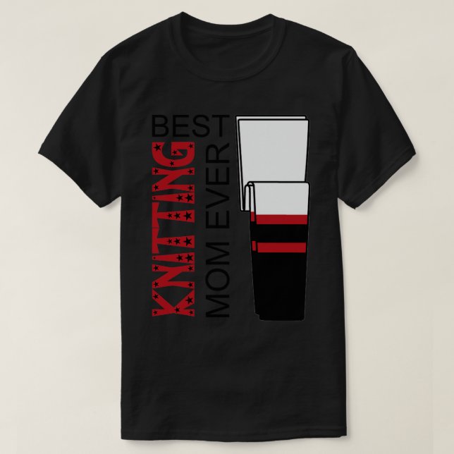 T-shirt Meilleur Tricot Maman Ever 75 (Design devant)