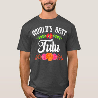T-shirt Meilleur Tutu de    Grand-Mère Hawaïenne