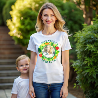 T-shirt Meilleur Vegan Maman toujours écologique fête des 