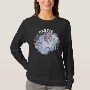 T-shirt Meilleure amie graphique passionnée de cheval cava