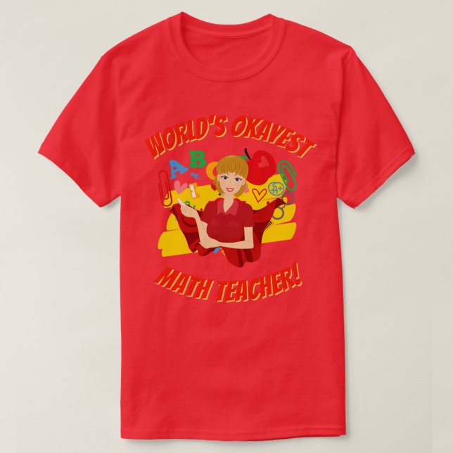 T-shirt Meilleure appréciation de l'enseignant en mathémat (Design devant)
