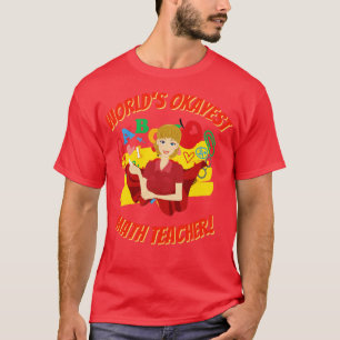 T-shirt Meilleure appréciation de l'enseignant en mathémat