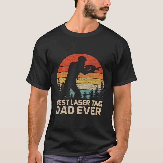 T-shirt Meilleure balise laser papa jamais Fête des pères (Devant)