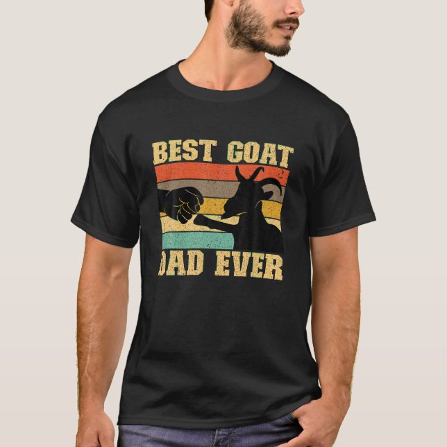 T-shirt Meilleure chèvre Papa Jamais chèvre Père chèvre Ch (Devant)