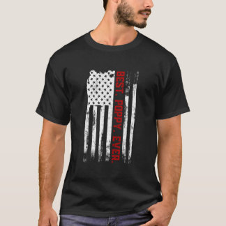T-shirt Meilleure Coquelicot Jamais Drapeau Américain Usa
