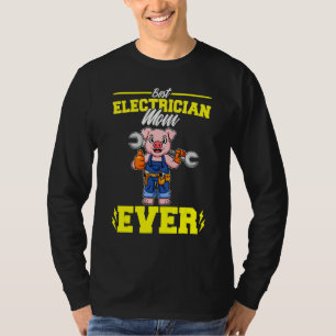 T-shirt Meilleure électricienne maman électronique jamais