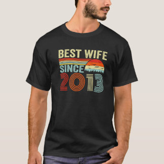 T-shirt Meilleure Femme Depuis 2013 9E Anniversaire Du Mar
