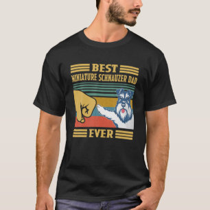 T-shirt Meilleure Fête des pères de chien de Schnauzer d