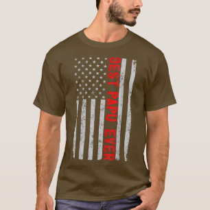 T-shirt Meilleure Fête des pères Papu jamais drôle Vintage