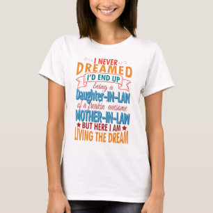 T-shirt Meilleure fille en droit d'une belle mère en droi