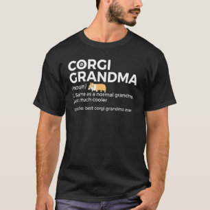T-shirt Meilleure Grand-mère Corgi Définition Drôle de Cor