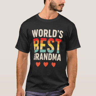 T-shirt Meilleure grand-mère de 2019 Rétro Vintage