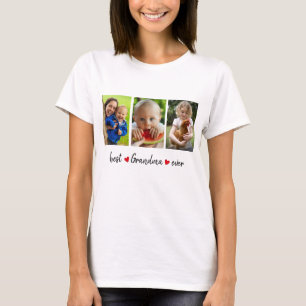 T-shirt Meilleure Grand-mère jamais 3 photo personnalisée