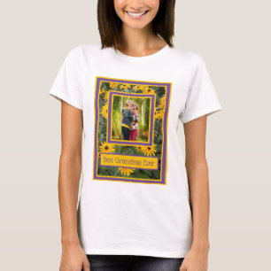 T-shirt Meilleure grand-mère jamais - Fleurs Jaunes Lumine