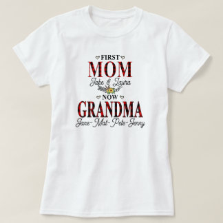 T-shirt Meilleure grand-mère personnalisée du monde Grandm