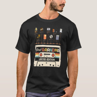 T-shirt Meilleure Grandma Limited Edition Cassette Fête de