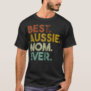 T-shirt Meilleure maman australienne jamais rétro chien be