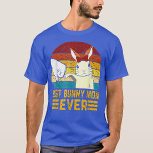 T-shirt Meilleure Maman Bunny Ever Maman Style Broderie Mè