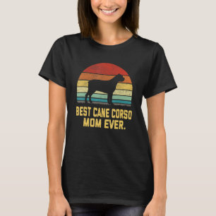 T-shirt Meilleure maman Cane Corso vintage de tous les tem