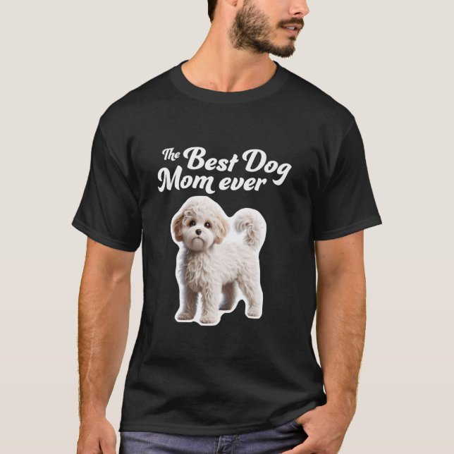 T-shirt Meilleure maman chien jamais Maltipoo (Devant)