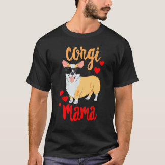 T-shirt Meilleure maman Corgi Chien Corgi Femmes Maman Cor
