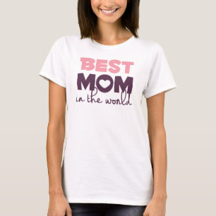 T-shirt Meilleure maman dans le monde Fête des Mères Sangl