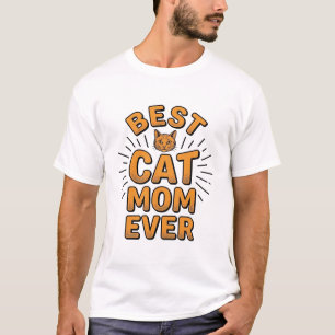 T-shirt Meilleure Maman de Chat Vintage Gravure Design_1