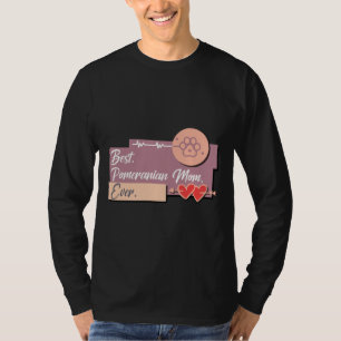 T-shirt Meilleure maman de chien de Poméranie jamais