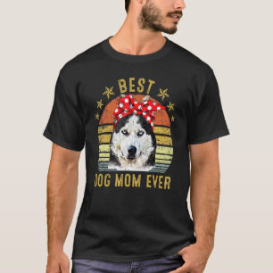 T-shirt Meilleure maman de chien Ever Sibérie Husky fête d