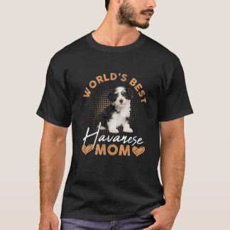 T-shirt Meilleure Maman De Havan Monde Chien Drôle Femme