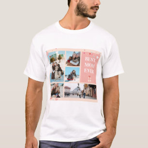 T-shirt Meilleure maman Ever 5 Photo Fête des mères Collag