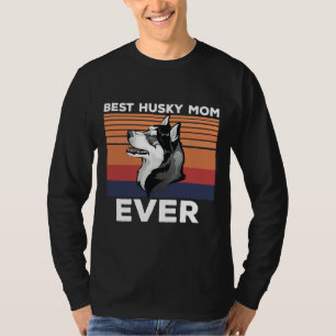 T-shirt Meilleure Maman Husky Jamais Idée Pour Husky Papa