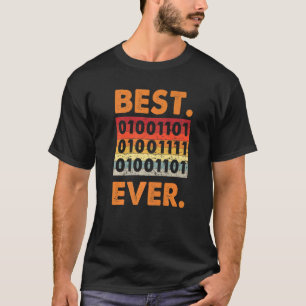 T-shirt Meilleure Maman Jamais Binary Code Coder Logiciel