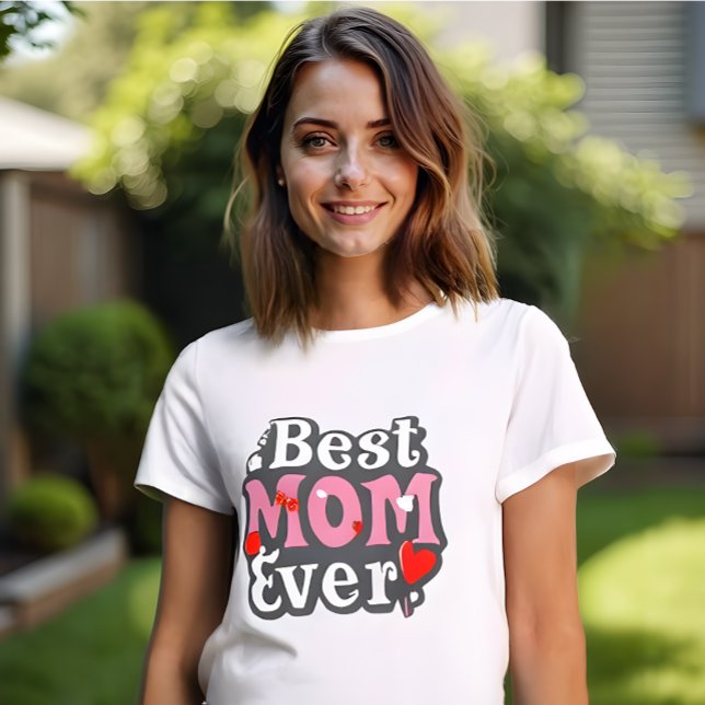 T-shirt Meilleure maman jamais - Fête des mères inspirée p (Retro Best Mom Ever T-Shirt: Celebrate Mother's Day Everyday. )