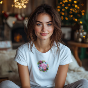 T-shirt Meilleure maman jamais florale