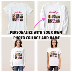 T-shirt Meilleure maman jamais mère collage photo