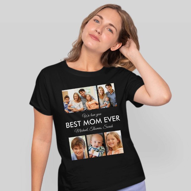 T-shirt Meilleure maman Jamais Photo Collage Fête des mère (Best Mom Ever Photo Collage Mothers Day T-Shirt)
