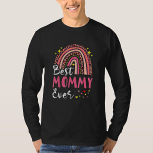 T-shirt Meilleure maman léopard rose Ever Maman Drôle Mère