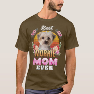 T-shirt Meilleure maman Morkie vintage de tous les temps F