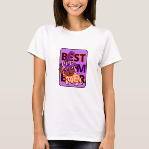 T-shirt Meilleure maman pug avec chapeau de sorcière