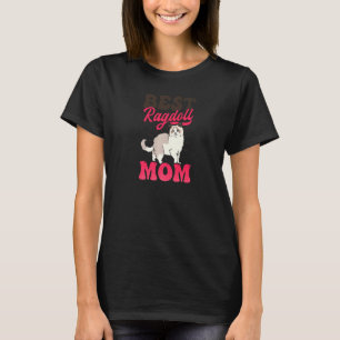 T-shirt Meilleure maman Ragdoll Chat Ragdoll de qualité su