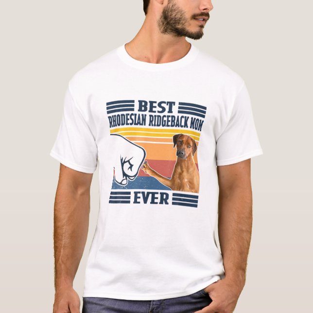 T-shirt Meilleure maman Rhodesian Ridgeback jamais mère Vi (Devant)