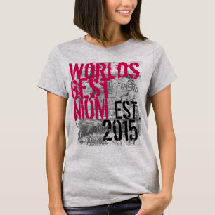 T-shirt Meilleure maman sur la tradition Année de la fête 