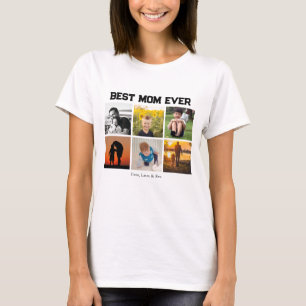 T-shirt Meilleure maman toujours Nom et images personnalis