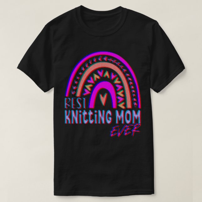 T-shirt meilleure maman tricot jamais 240 (Design devant)