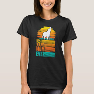 T-shirt Meilleure maman Wolf jamais