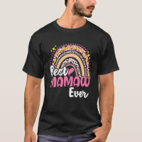 Meilleure Mamaw Jamais Drôle Léopard Rose Rainbow