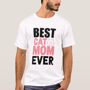 T-shirt Meilleure mère de chat