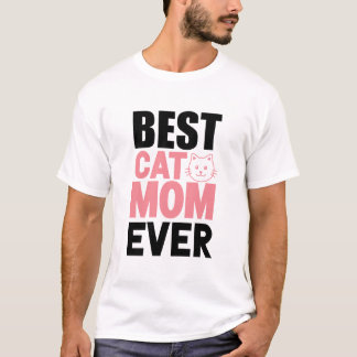 T-shirt Meilleure mère de chat